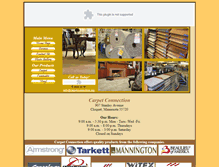 Tablet Screenshot of carpetconnection.org